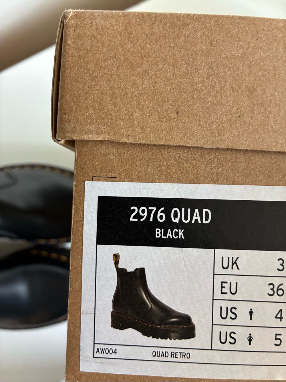 Dr. Martens Black Leather Platform Chelsea Boots with Yellow Stitching - Picture 8 of 8